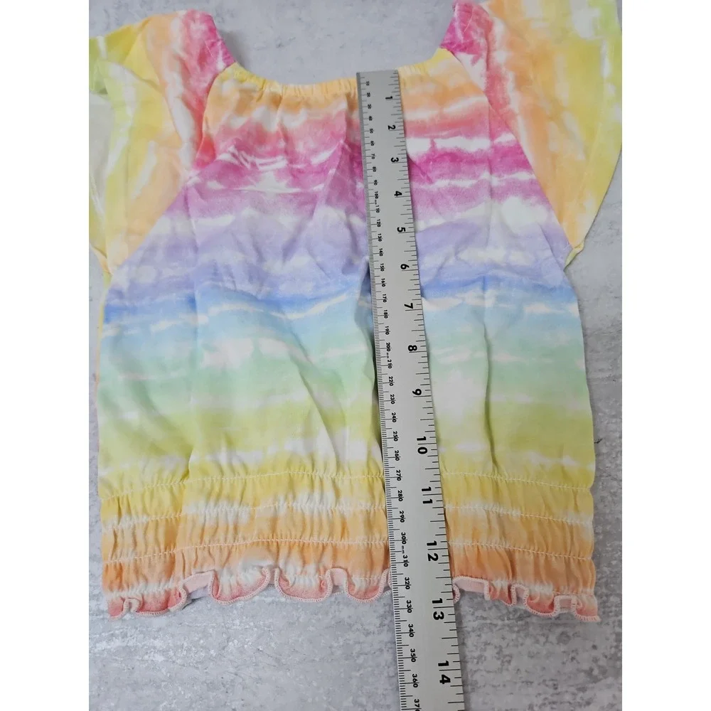 Girls Childrens Place Size Small 5-6 Tie Dye Short Sleeve Top T-Shirt New Tag